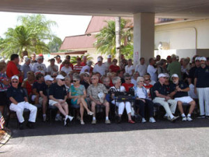 La Casa residents await the beginning of the Memorial Day tribute to our nation's veterans.