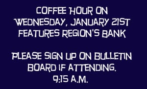 Jan 21 coffee hour