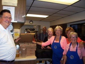 2/9/2015 Pizza Party, Joe H, Joe C, Dottie, Judi, Linda & Maureen