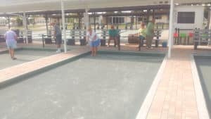 View of Bocce Courts