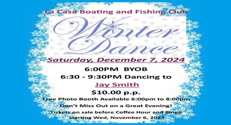 Boat Club Winter Dance Sales Start