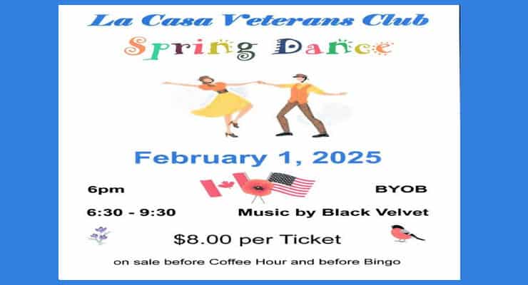 Veterans Dance Saturday, February 1, 2025