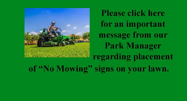 Important Lawn Mowing Message, July 2025