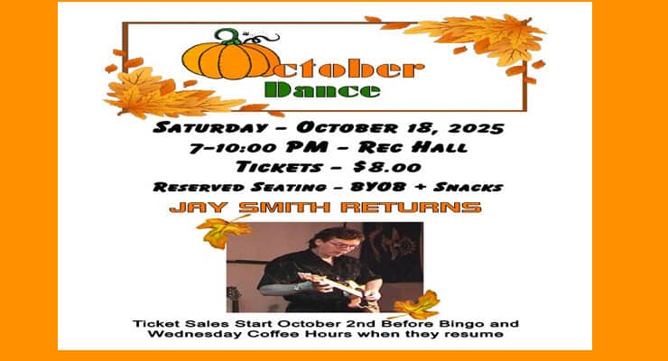 Activity Association Fall Dance Coming Up!