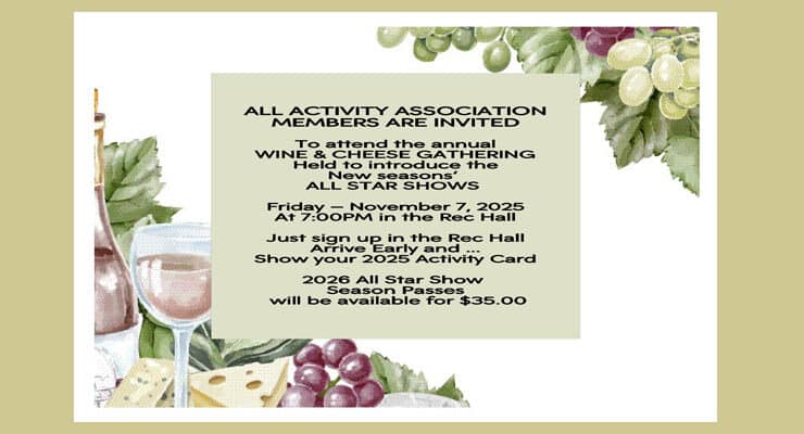 Wine & Cheese Party Coming Up!