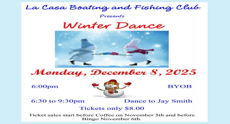 Boat & Fishing Club’s Winter Dance Tickets On Sale