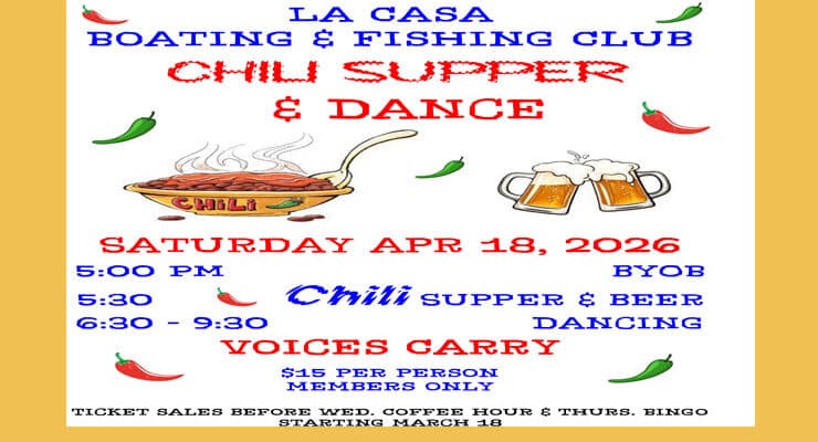 Chili Dinner & Dance Tickets Go On Sale!