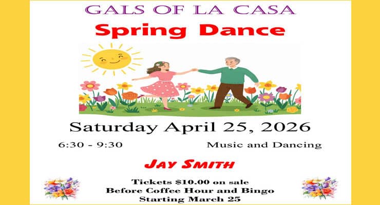 GAL’s Spring Dance Tickets Available at March 25 Coffee Hour