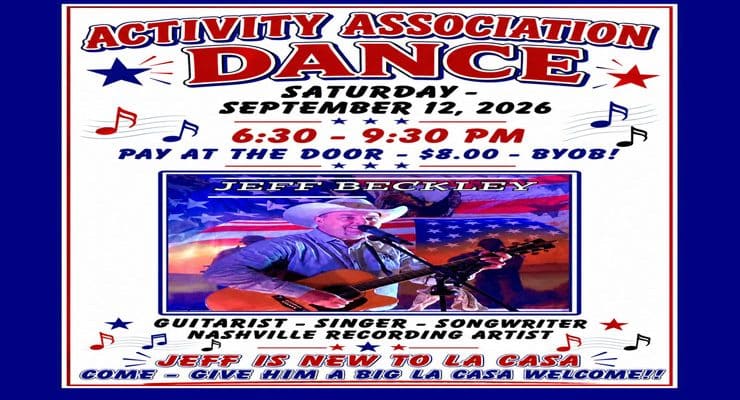 Activity Association September Dance Coming Up