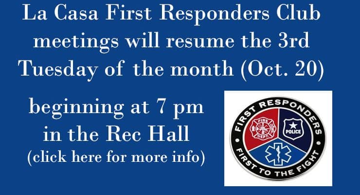 First Responders Club is Back!